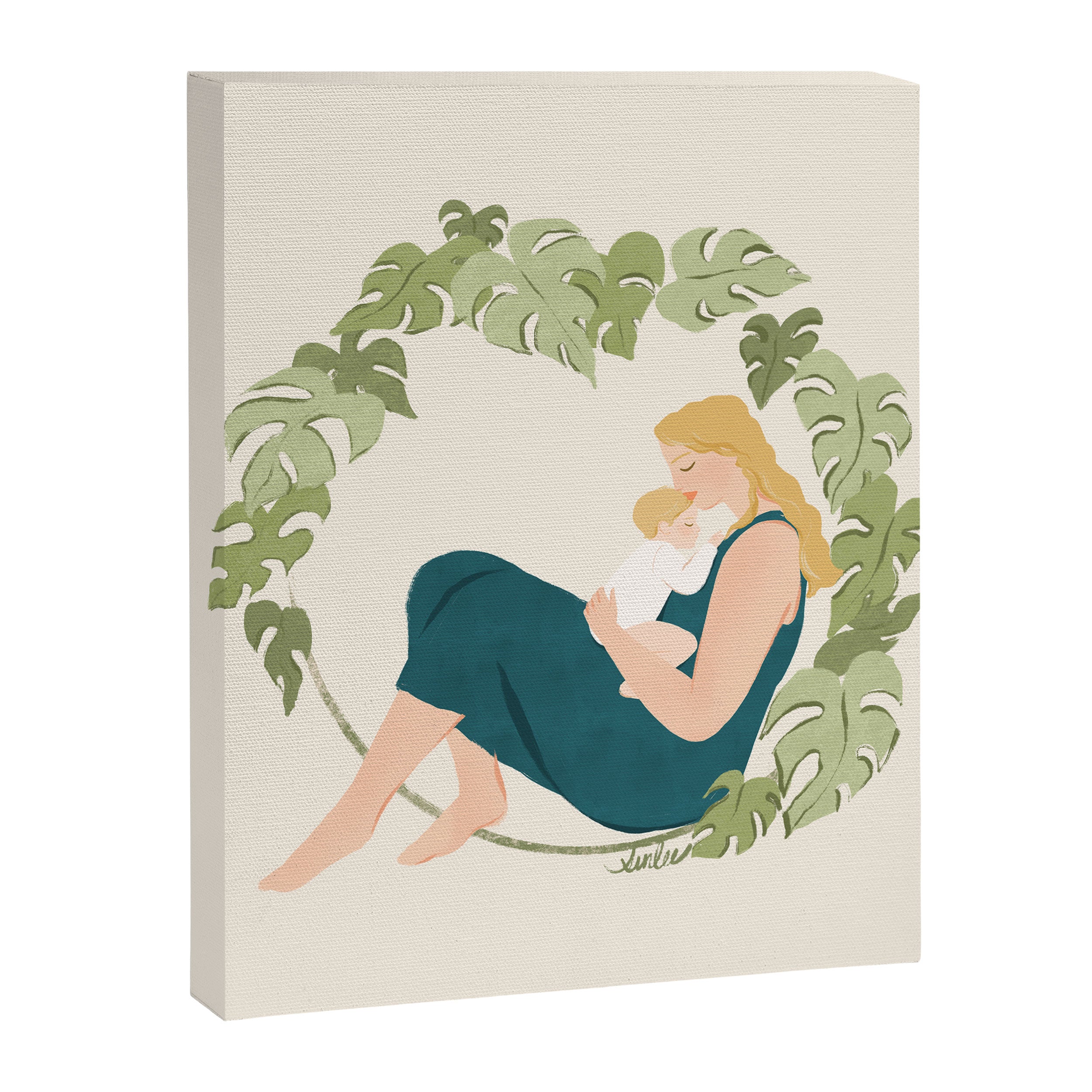 Maternal Bond (Blond) Canvas Print Gallery Image 8