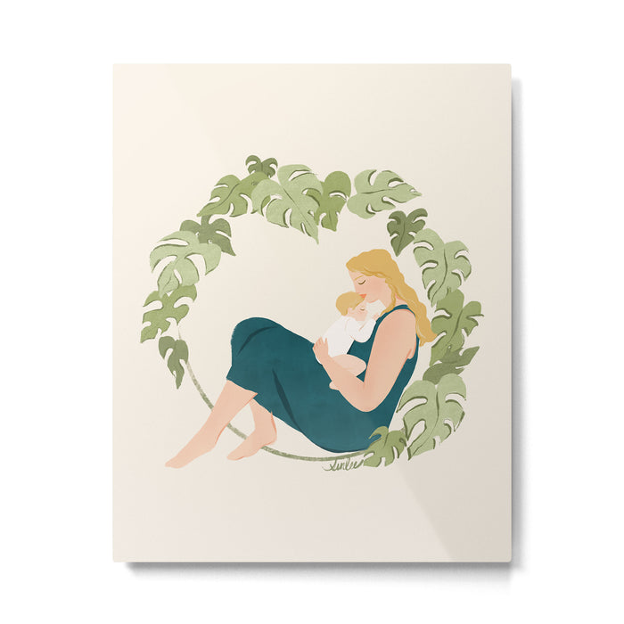Maternal Bond (Blond) Metal Print Gallery Image 1