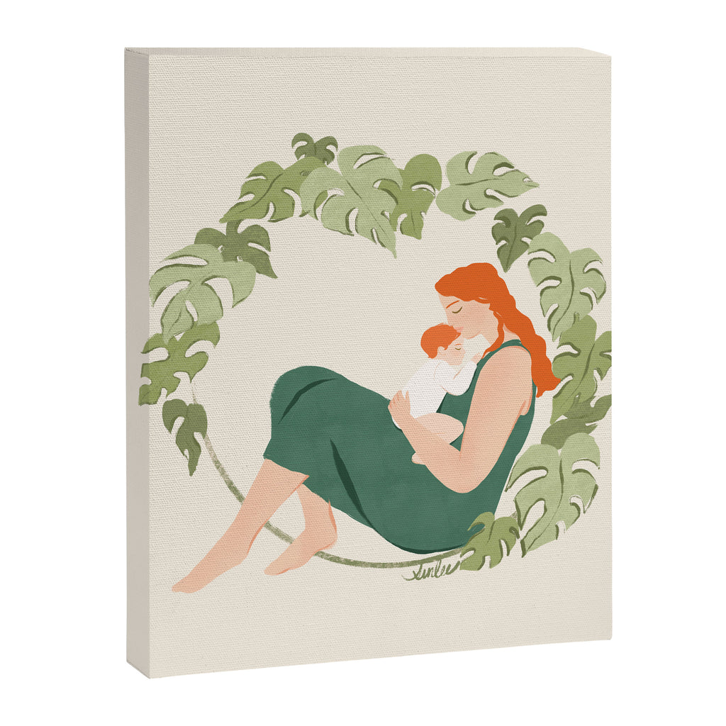 Maternal Bond (Red) Canvas Print Gallery Image 8