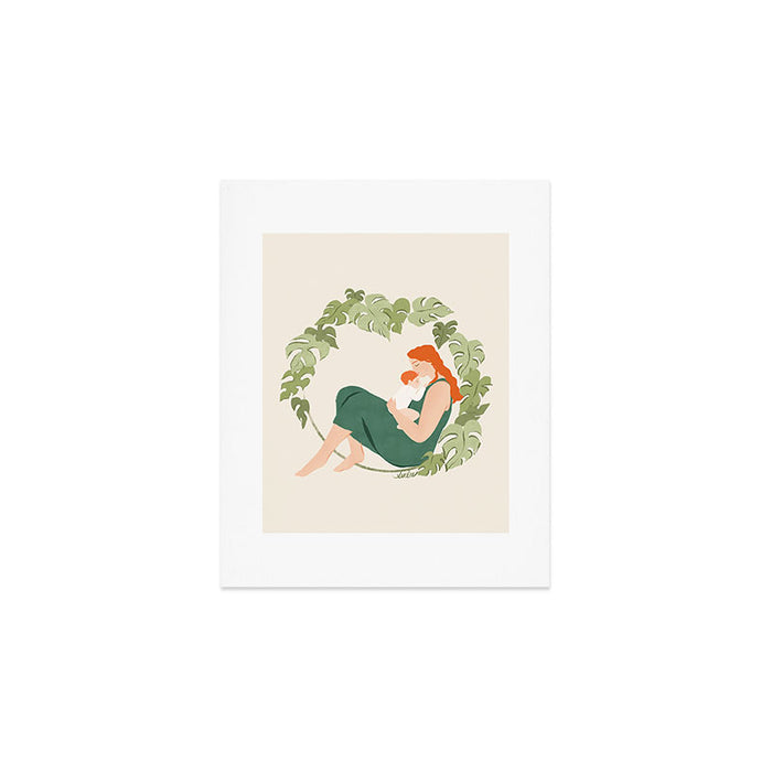 Maternal Bond (Red) Art Print Gallery Image 1