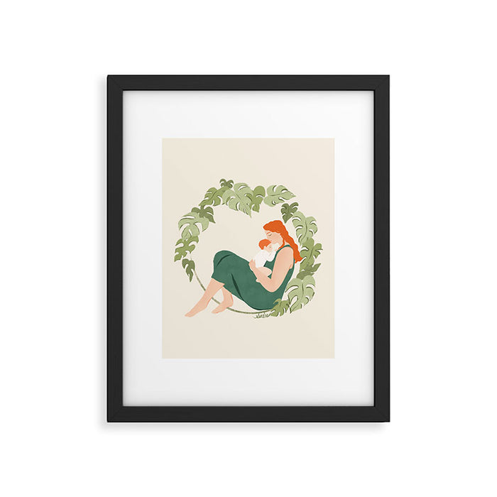 Maternal Bond (Red) Framed Art Print Gallery Image 1