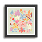 Modern Flowers Framed Art Print Gallery Image 1