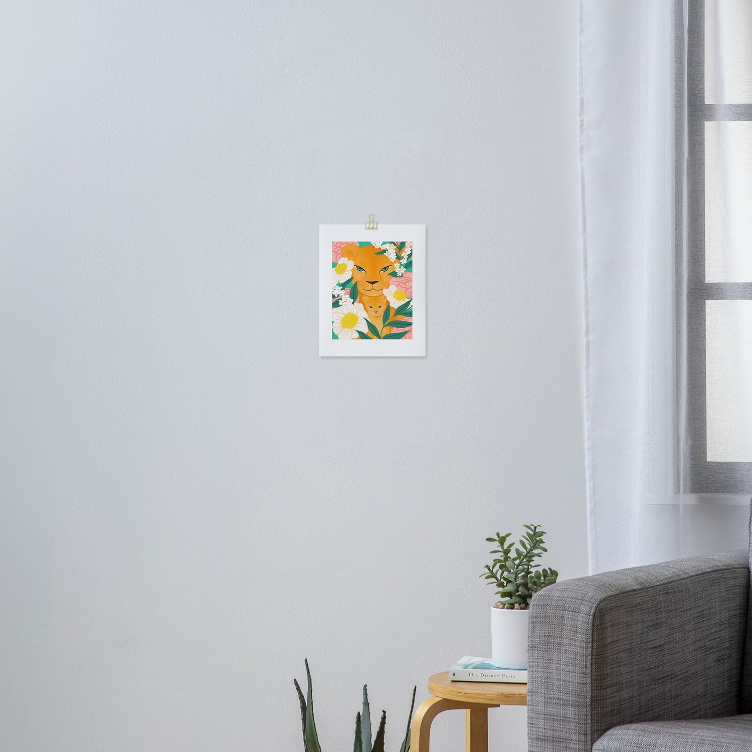 Mother Lion and Cub I Art Print Gallery Image 3