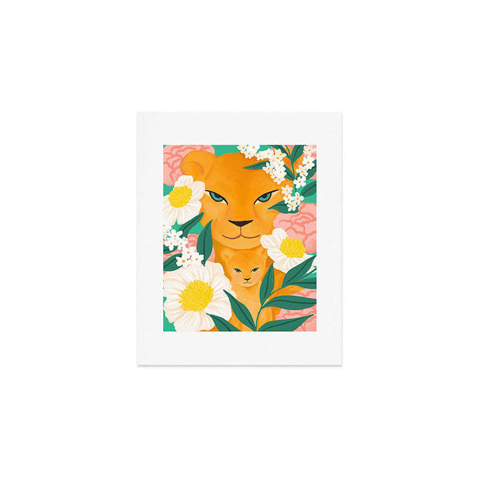 Mother Lion and Cub I Art Print Gallery Image 1