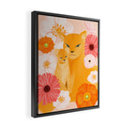 Mother Lion and cub II Framed Canvas Print Gallery Image 2