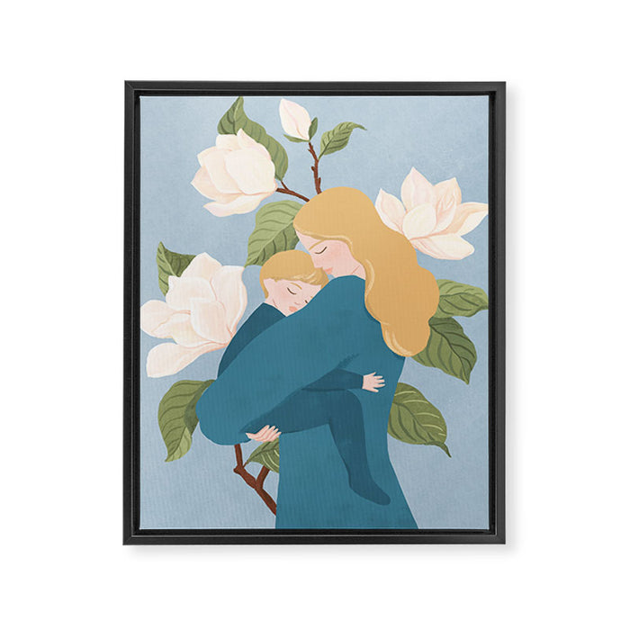 Mother's Touch (blond) Framed Canvas Print Gallery Image 1