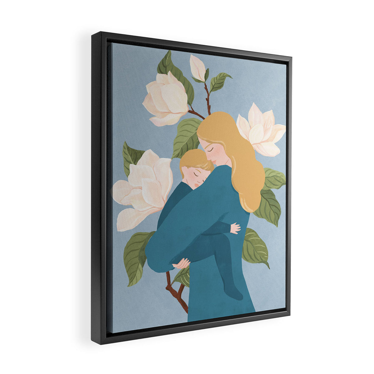 Mother's Touch (blond) Framed Canvas Print Gallery Image 2