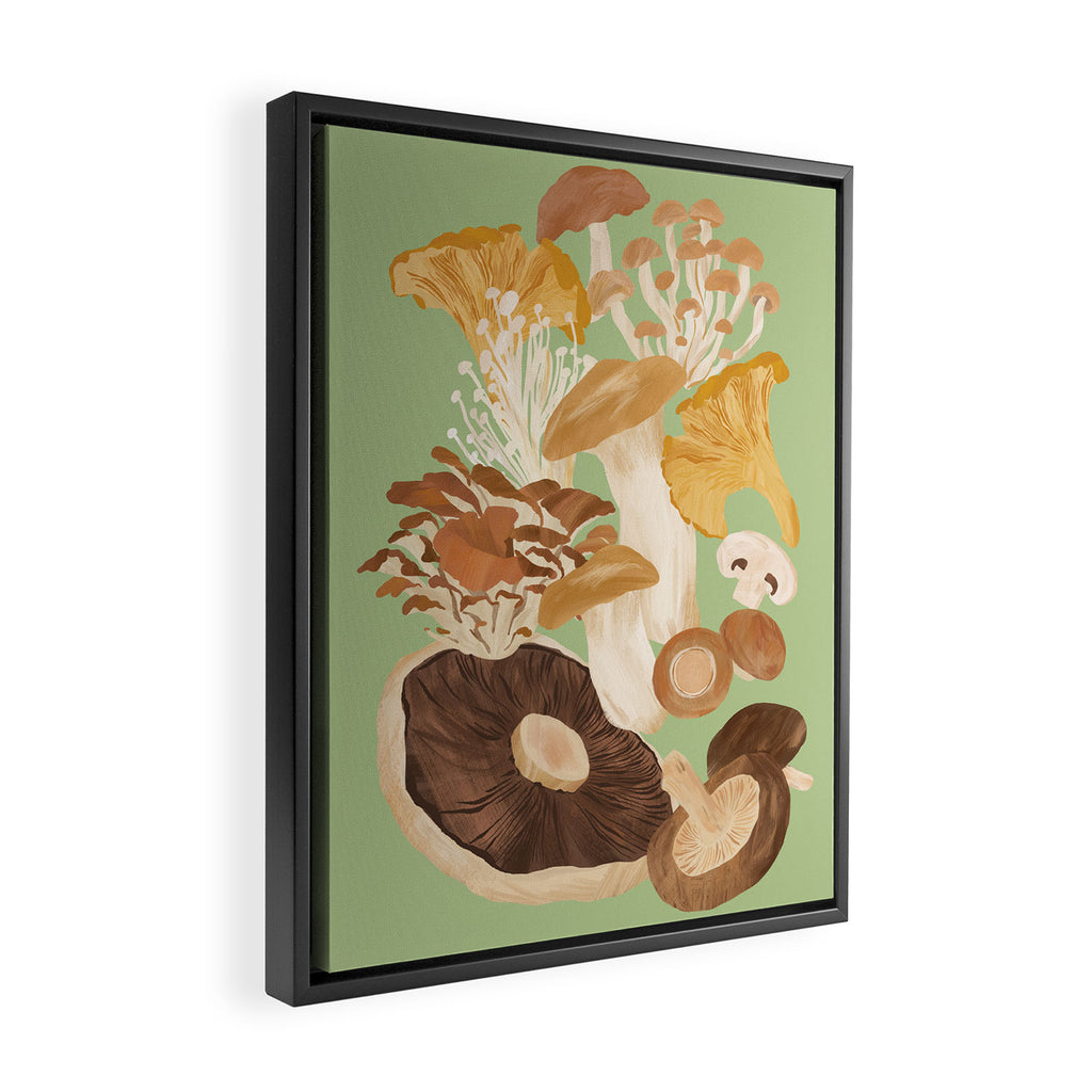 Mushrooms Framed Canvas Print Gallery Image 2