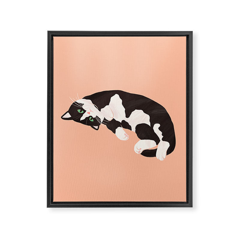 Oreo Cat Framed Canvas Print Gallery Image 8