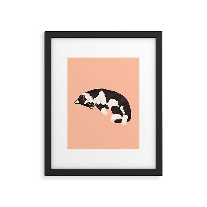 Oreo Cat Framed Art Print Gallery Image 1