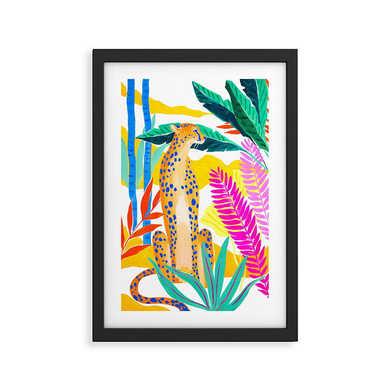 Panther in Jungle Framed Art Print Gallery Image 2