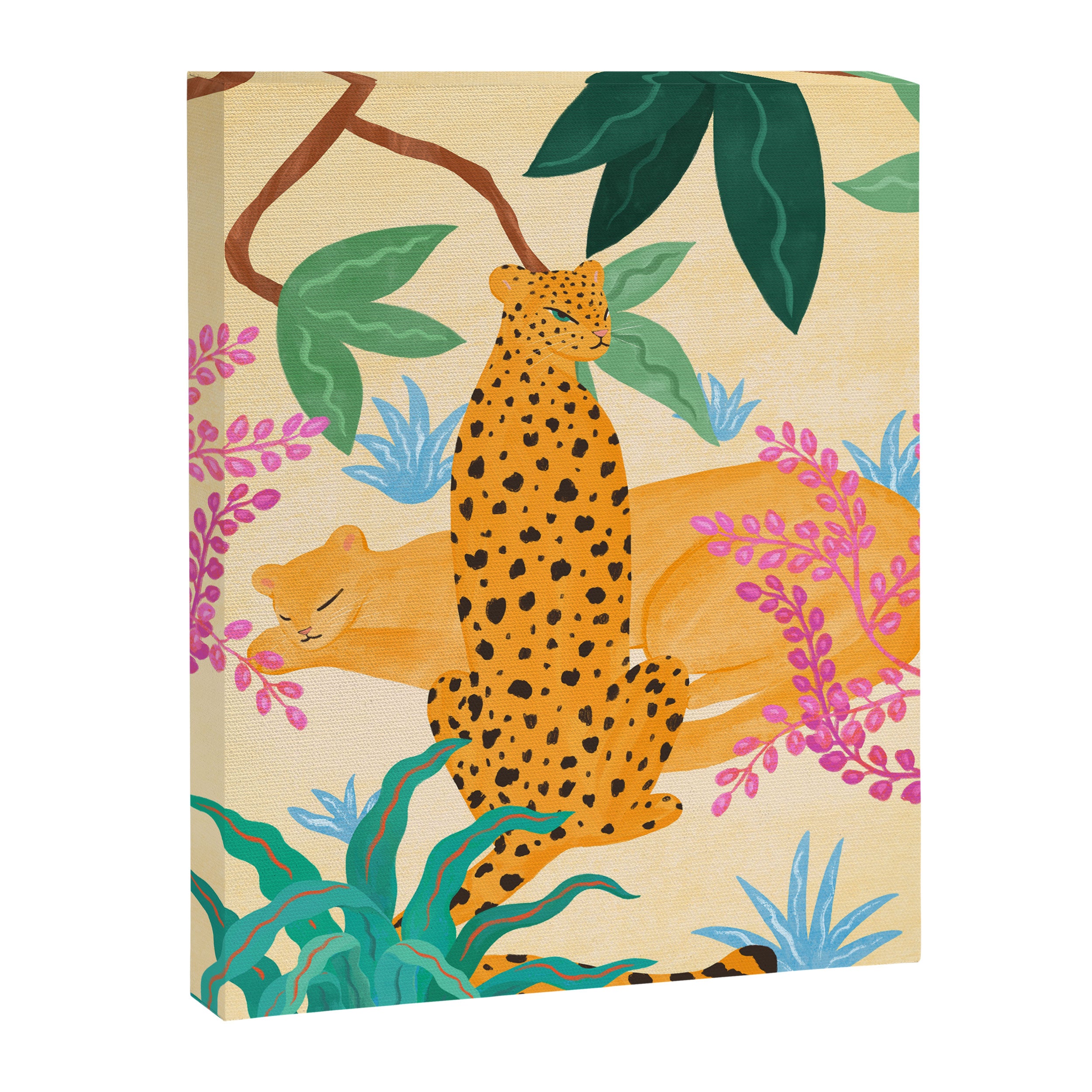 Panthers in Magical Garden Canvas Print Gallery Image 8