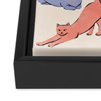 Pastel Cats Framed Canvas Print Gallery Image 2