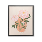 Peony Framed Canvas Print Gallery Image 6