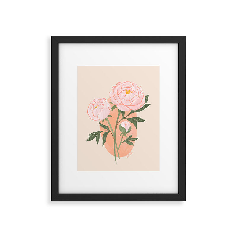 Peony Framed Art Print Gallery Image 5