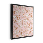 Pink Abstract Tiger Pattern Framed Canvas Print Gallery Image 2
