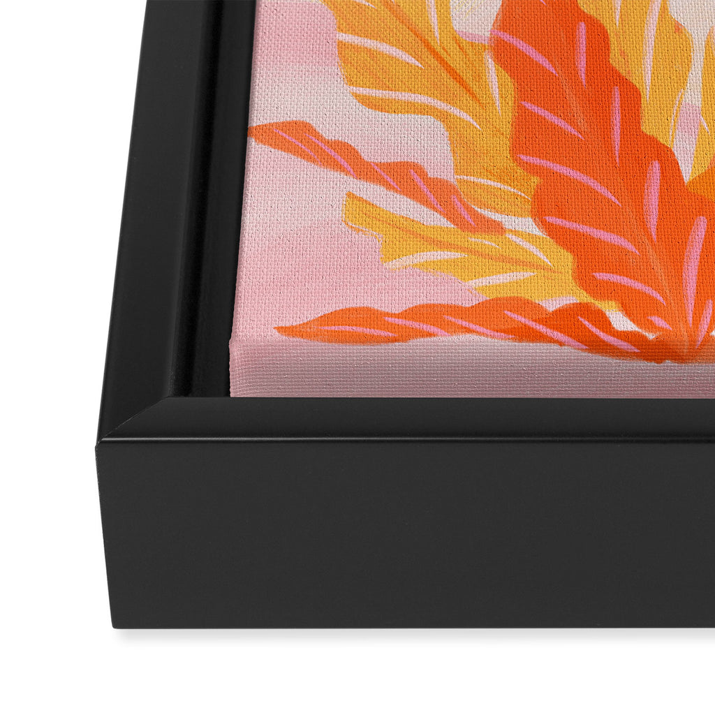 Pink Jungle Framed Canvas Print Gallery Image 3