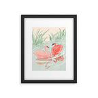 Pink Swans Framed Art Print Gallery Image 5
