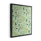 Playful Greens Framed Canvas Print Gallery Image 2