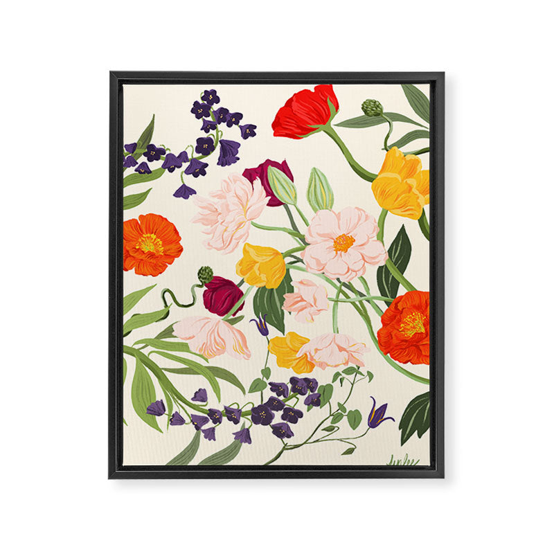 Poppy Garden Framed Canvas Print Gallery Image 6