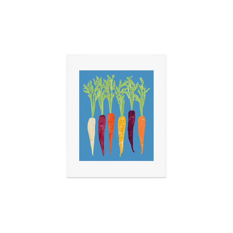 Rainbow Carrots Art Print Gallery Image 1
