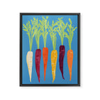 Rainbow Carrots Framed Canvas Print Gallery Image 6