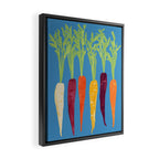 Rainbow Carrots Framed Canvas Print Gallery Image 2