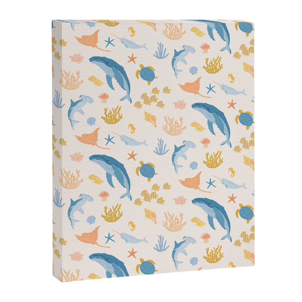 Sea Animals Pattern Canvas Print Gallery Image 8