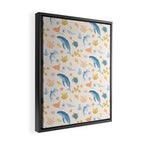 Sea Animals Pattern Framed Canvas Print Gallery Image 2