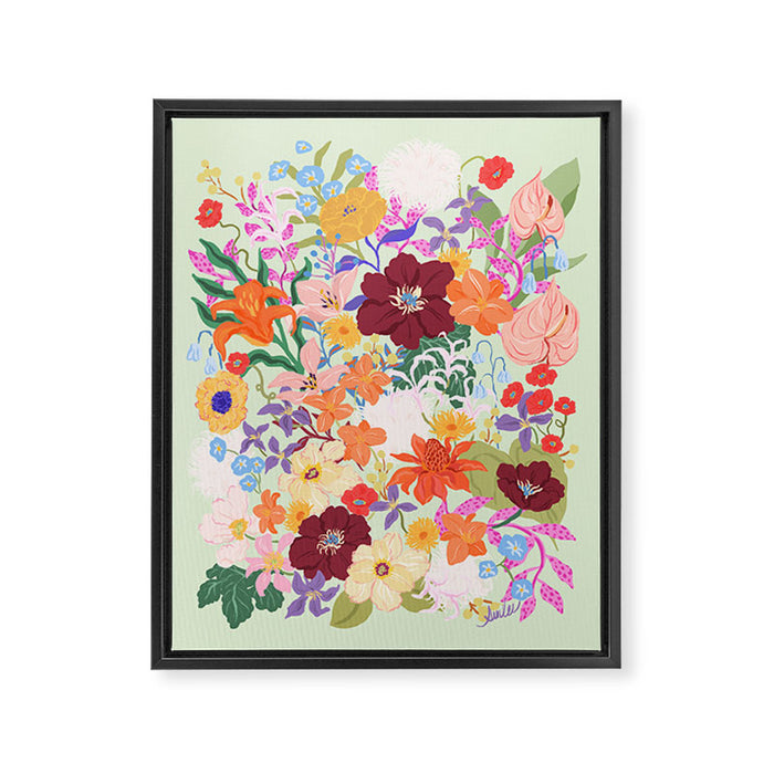 Splendid Flowers Framed Canvas Print Gallery Image 1