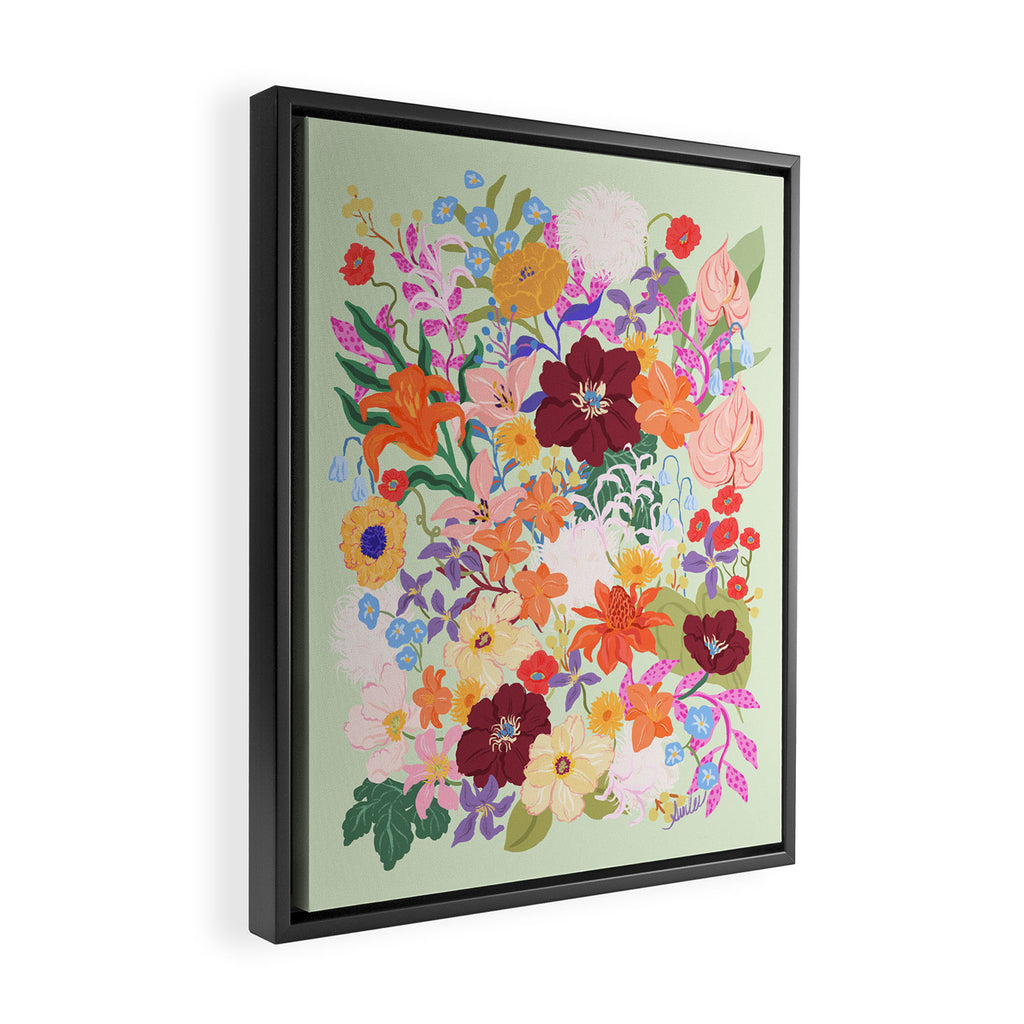 Splendid Flowers Framed Canvas Print Gallery Image 2