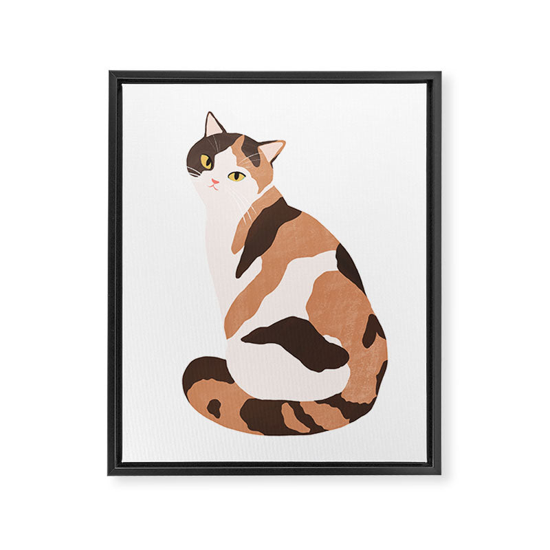 Spotted Cat Framed Canvas Print Gallery Image 8