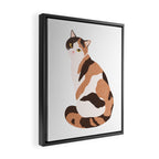 Spotted Cat Framed Canvas Print Gallery Image 2