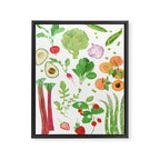 Spring Fruits & Vegetables Framed Canvas Print Gallery Image 6
