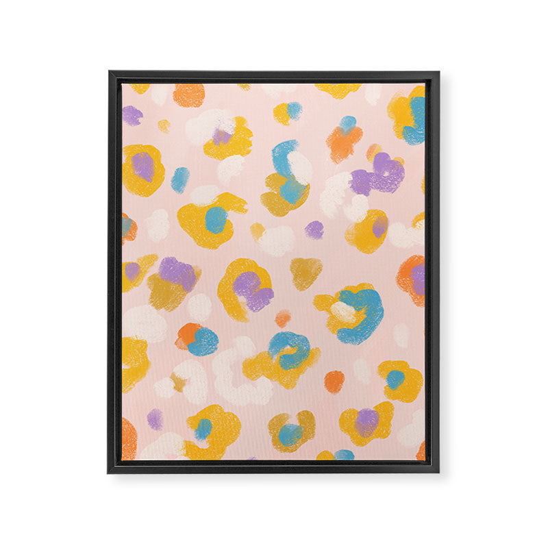 Spring Leopard Framed Canvas Print Gallery Image 6