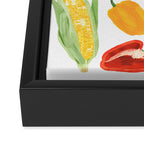 Summer Fruits & Vegetables Framed Canvas Print Gallery Image 3