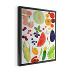 Summer Fruits & Vegetables Framed Canvas Print Gallery Image 2