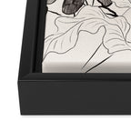 Summer Ladies B&W Framed Canvas Print Gallery Image 3