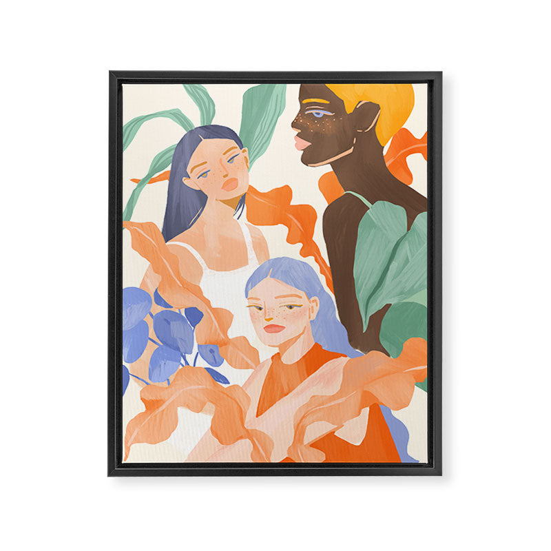 Summer Ladies Framed Canvas Print Gallery Image 6