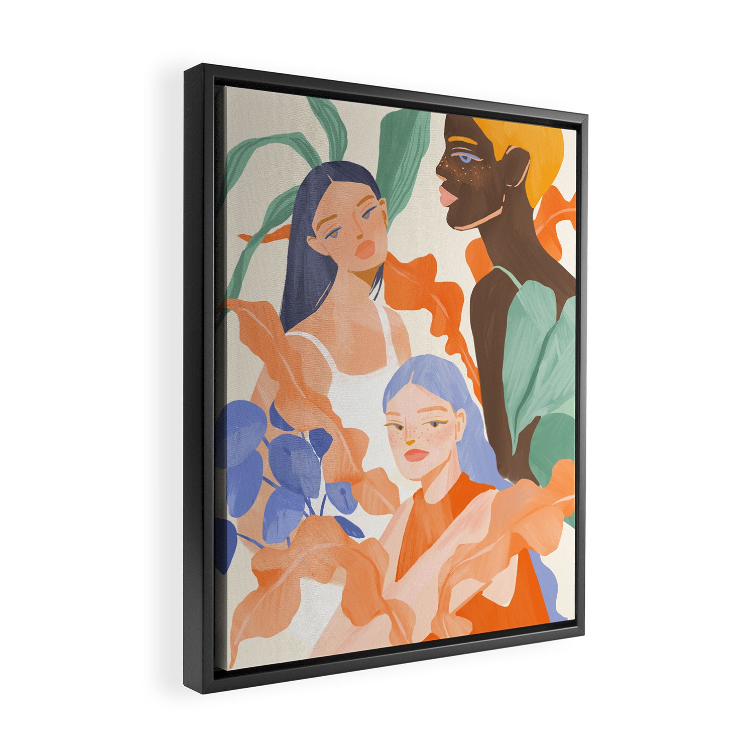 Summer Ladies Framed Canvas Print Gallery Image 2