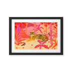Tiger and Mandarin Ducks Framed Art Print Gallery Image 2