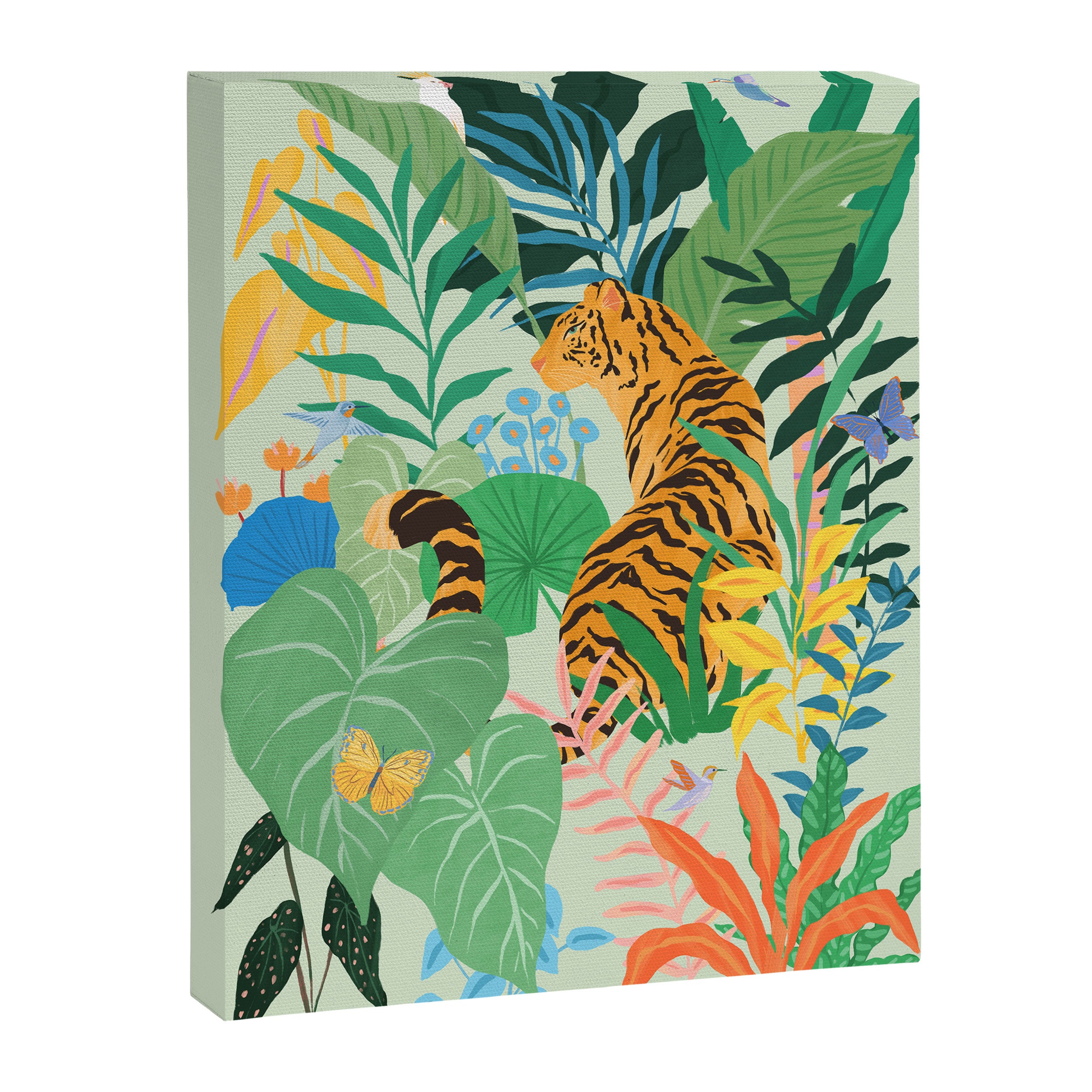 Tiger in Jungle  Canvas Print Gallery Image 6