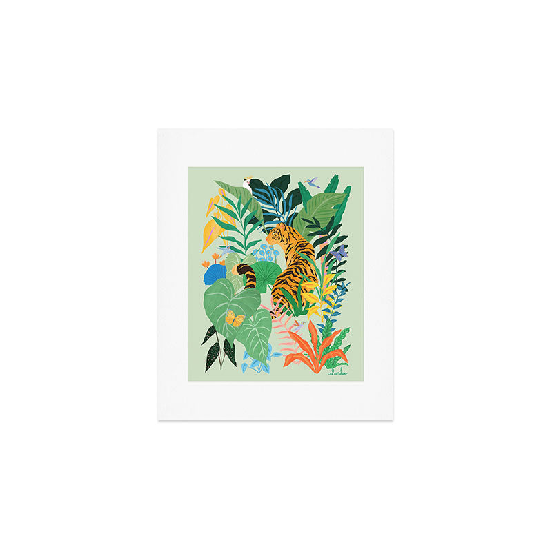 Tiger in Jungle  Art Print Gallery Image 1