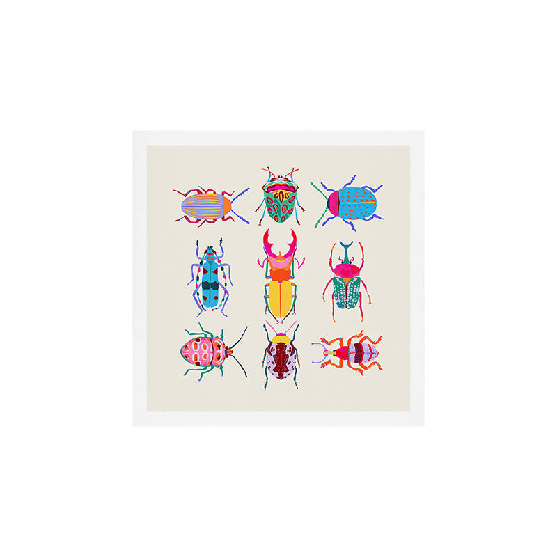 Vibrant Beetles Art Print Gallery Image 1
