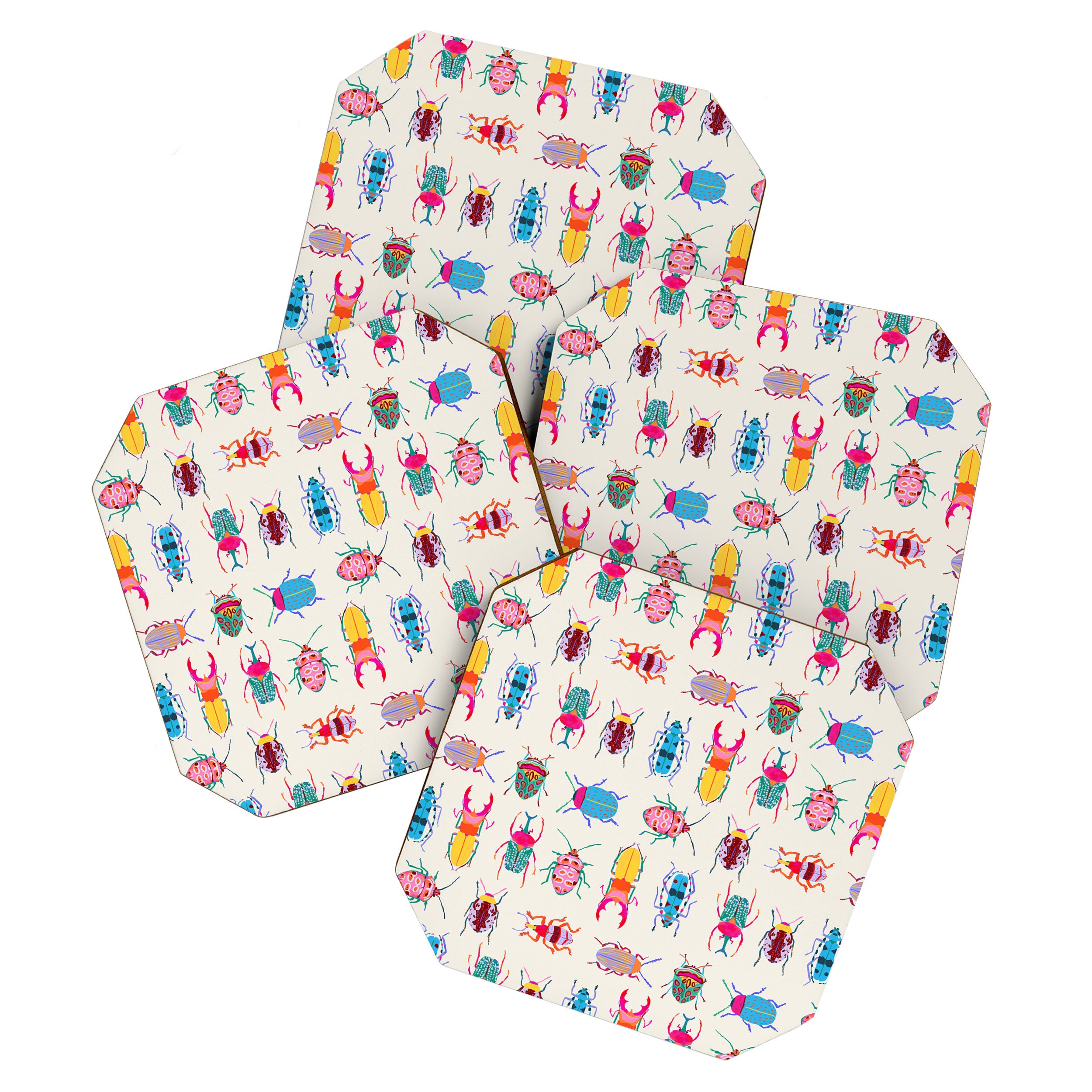 Vibrant Beetles Coaster Gallery Image 1