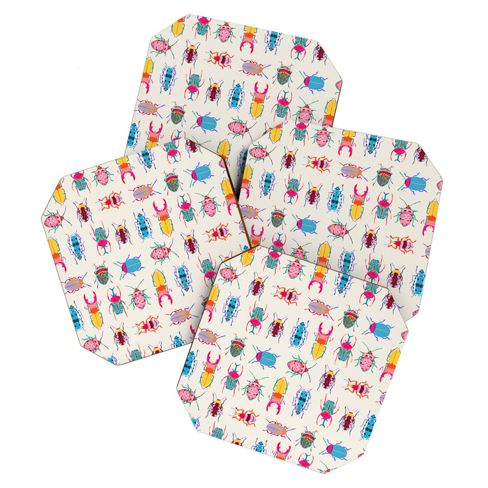 Vibrant Beetles Coaster Gallery Image 1