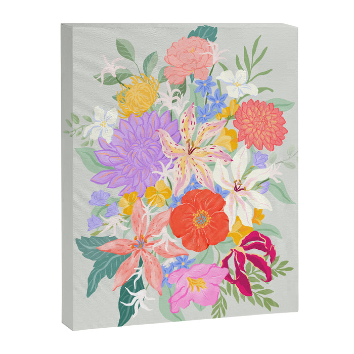 Vivid Exotic Flowers  Canvas Print Gallery Image 1