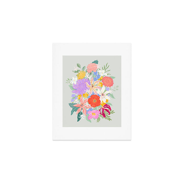 Vivid Exotic Flowers  Art Print Gallery Image 1
