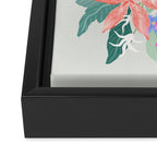 Vivid Exotic Flowers  Framed Canvas Print Gallery Image 3