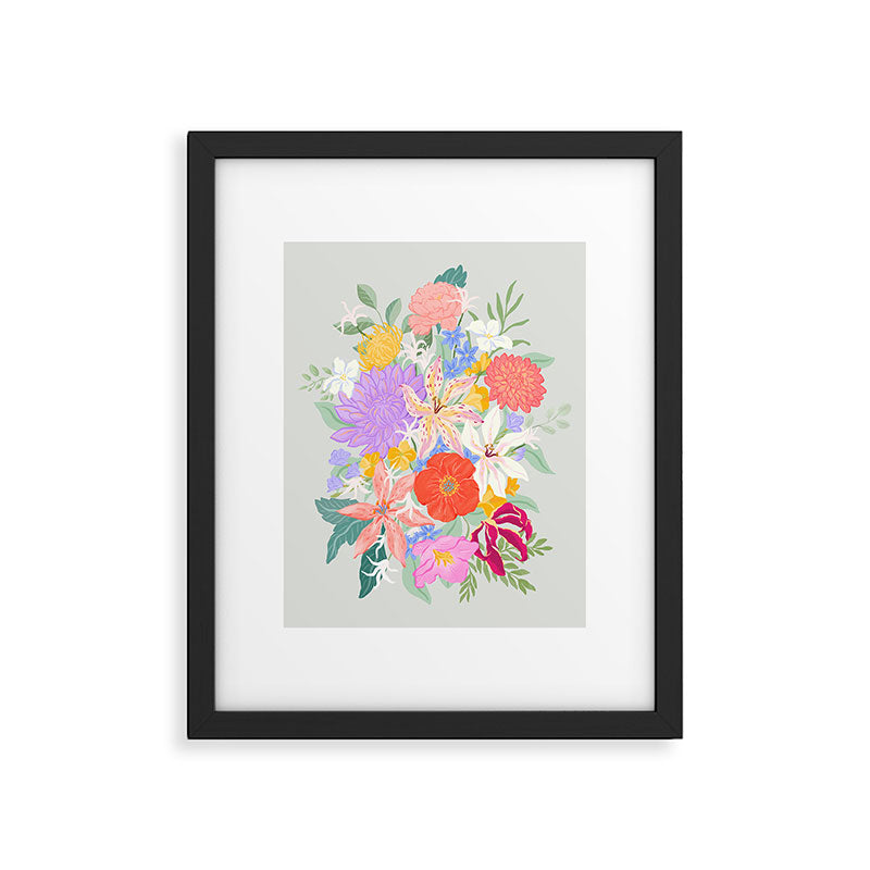 Vivid Exotic Flowers  Framed Art Print Gallery Image 5
